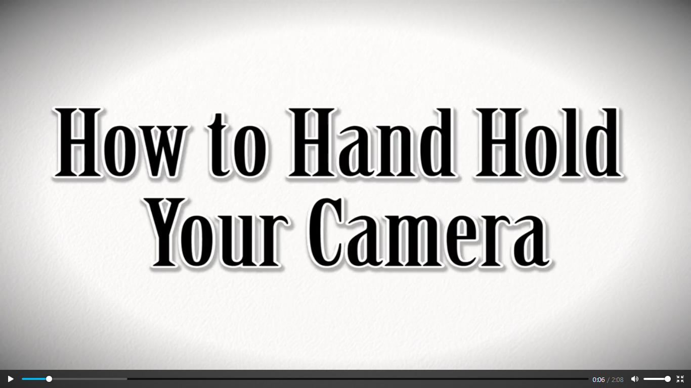آموزش شیوه صحیح در دست گرفتن دوربین عکاسی